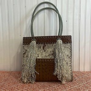 Cowhide & Leather Western Purse